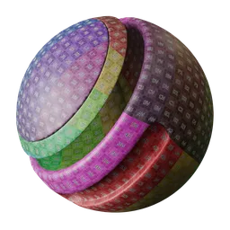 High-resolution UV Checker PBR material for 3D model UV mapping verification in Blender and other applications.