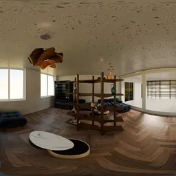 Public Space Interior at afternoon