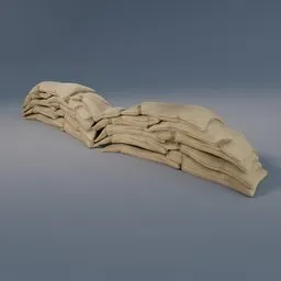 Sand Bag Barricade Long