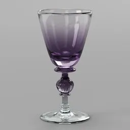 Glass goblet