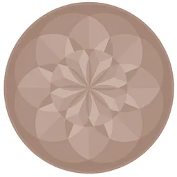 Peachy Floral Medallion Carpet