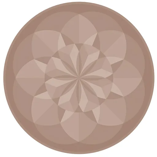 Peachy Floral Medallion Carpet