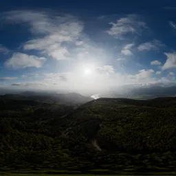 Cloudy Sunset over Canadian Landscape