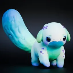 Rainbow Dragon (Rigged)