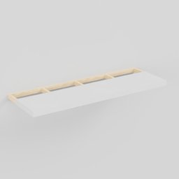 Wood and plastic modern shelf