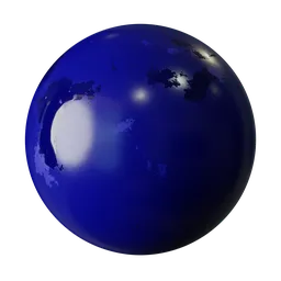 High-quality blue PBR material for 3D modeling with scratch details, suitable for Blender and other 3D apps.