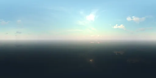 Foggy bright day
