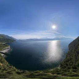 Sunny Lake Landscape Mountain
