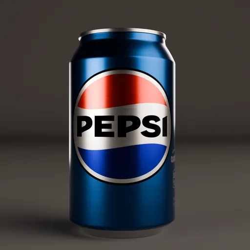 Detailed 3D Pepsi can model with high-quality textures for Blender rendering and animation.