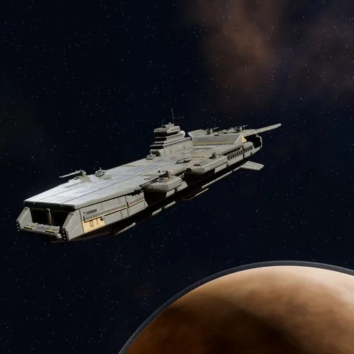 Sci Fi Spaceship Carrier