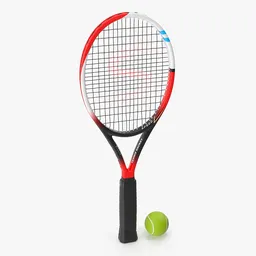 Tennis Racket and Ball