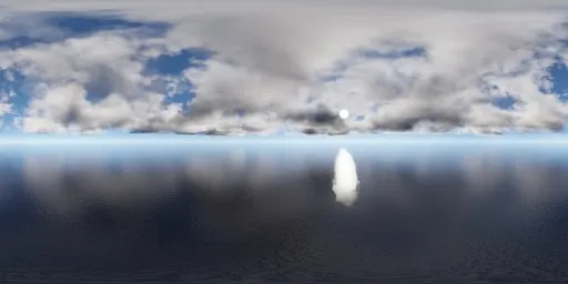Ocean Cloudy Sky