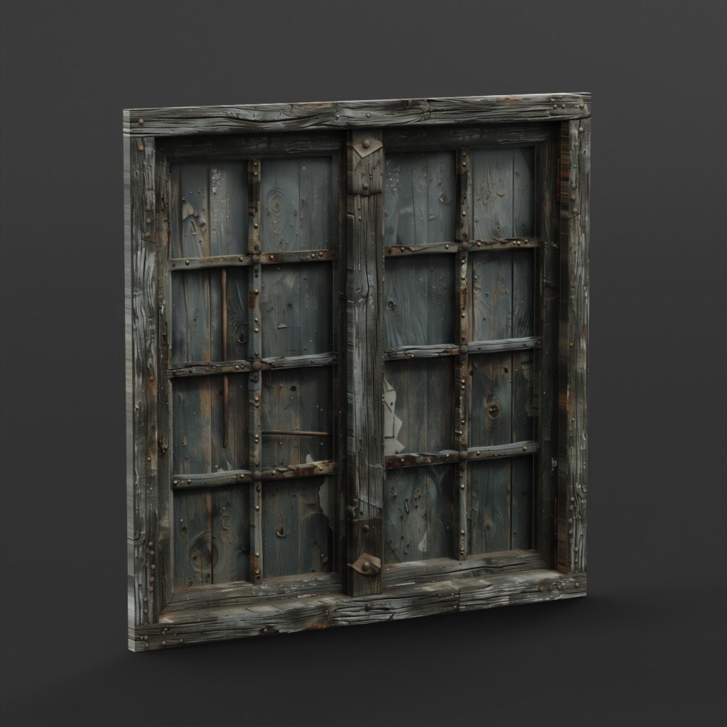 Old window - T - 103 | Windows models | BlenderKit
