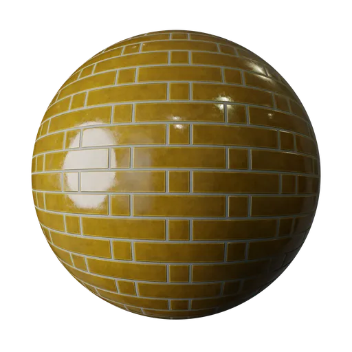 Japanese Mustard Mixed Tile 200x50mm