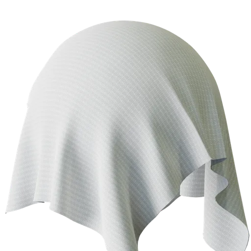White Ribbed Fabric