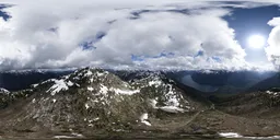 Dramatic Canadian Aerial Mountains