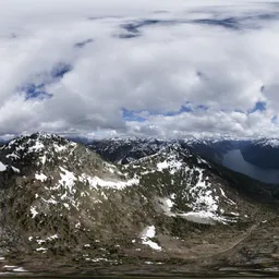 Dramatic Canadian Aerial Mountains