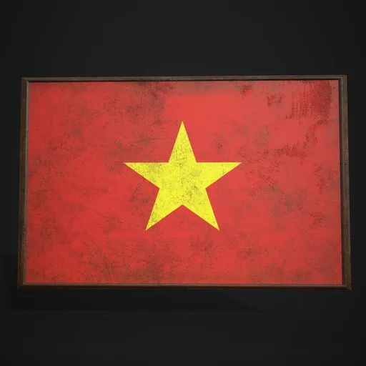 Vietnam Flag Picture Frame