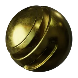 Scratched golden metal