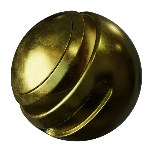 Scratched golden metal