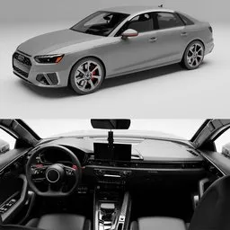 (Rigged)Audi S4+Interior