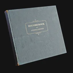 Old Office Record Ledger Book