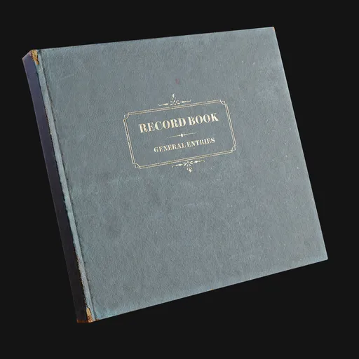 Old Office Record Ledger Book
