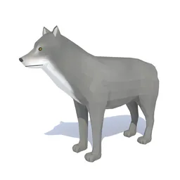 Low Poly Wolf