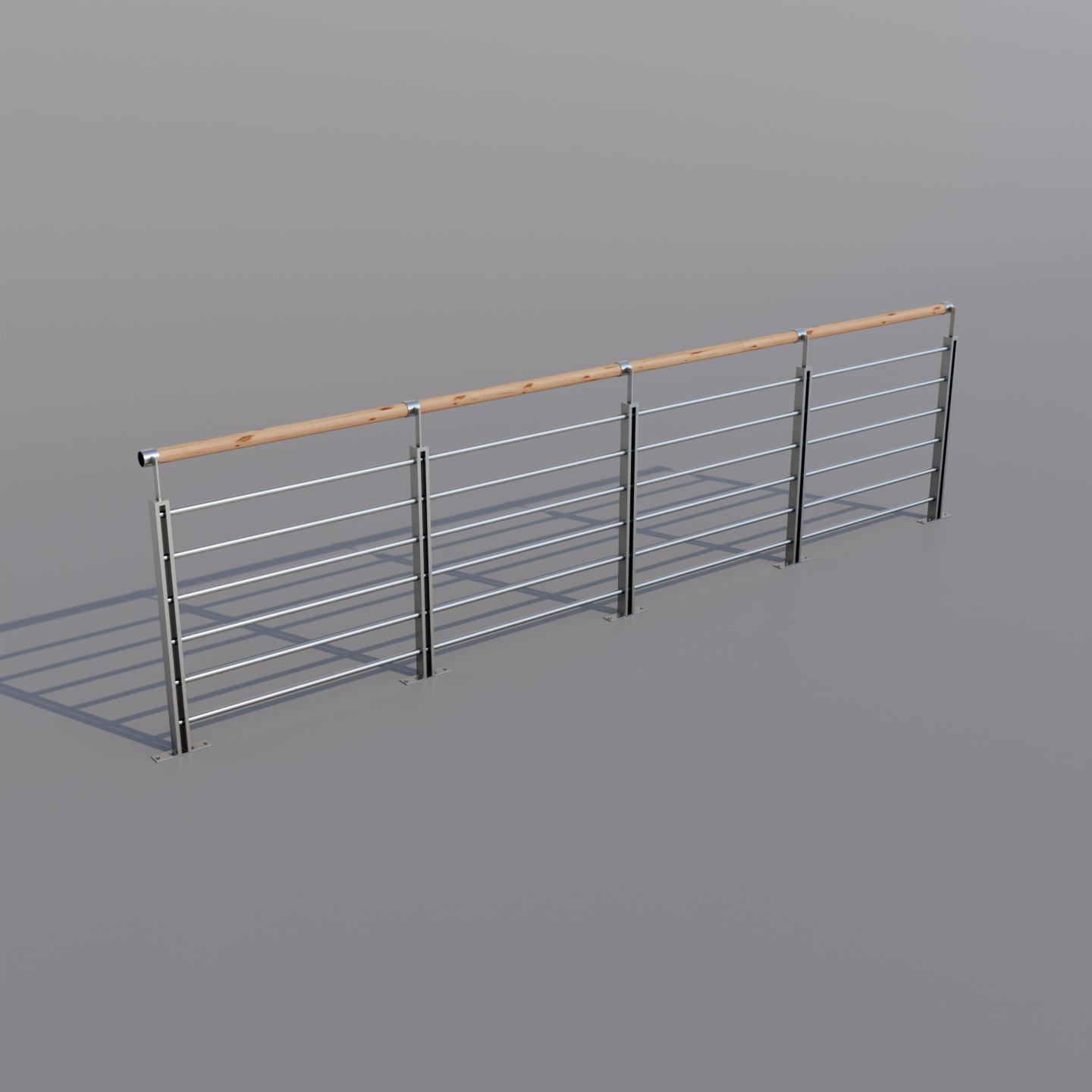 Railing 3A | Architecture models | BlenderKit
