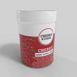 Cherry Kissel Powder Tub Container
