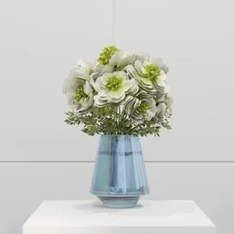 White Anemone Vase