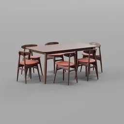 Gallman 6 - Person Four Leg Dining Set