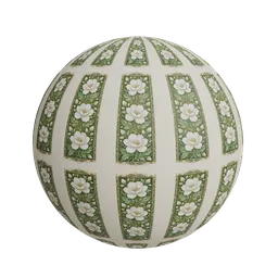 Decorative border wallpaper