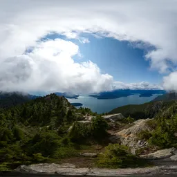 Cloudy Mountain Top Sunny