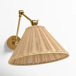 Wicker Wall Lamp