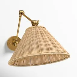 Wicker Wall Lamp
