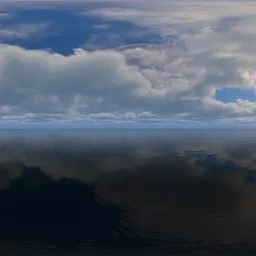 Cloudy Sky Over the Sea HDRI