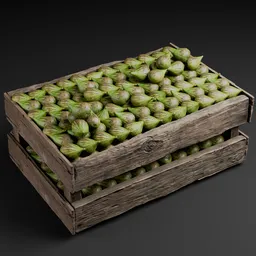 MK-Wooden Veggie & Fruit Crate-036