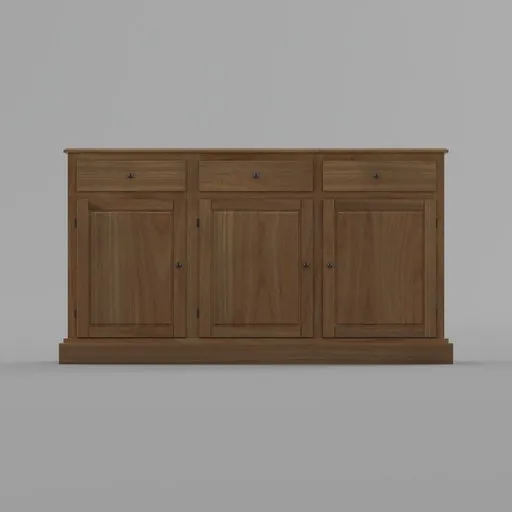 Three Door Cabinet Cupboard