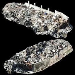 Scan Old architectural ruins