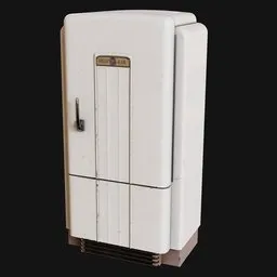 1940s Art-Deco Refrigerator