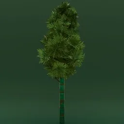 Stylized bamboo tree