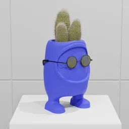 Blue Buddy Planter
