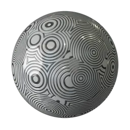 Geometric Metallic Glossy Pattern