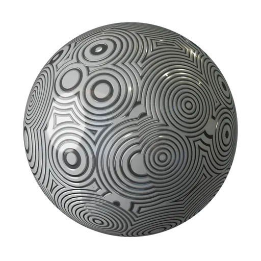 Geometric Metallic Glossy Pattern