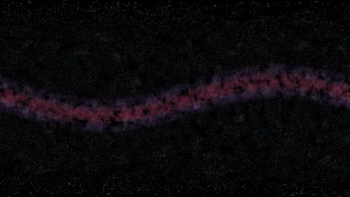 Procedural galaxy HDR for scene lighting, featuring a spiraled Milky Way-like night sky.