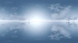 Soft Blue Sky Reflection