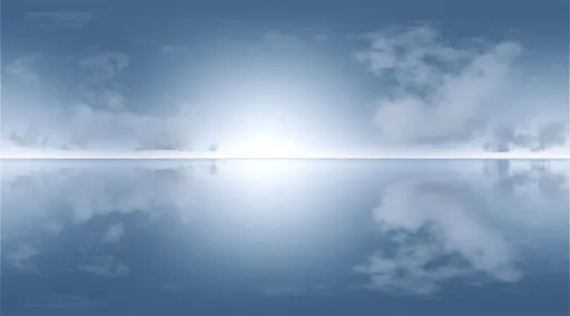 Soft Blue Sky Reflection