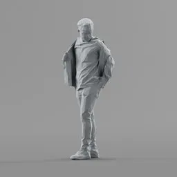 Lowpoly Male Standing
