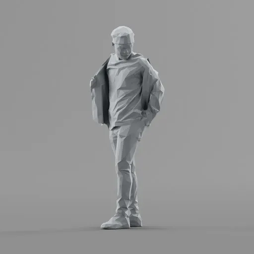 Lowpoly Male Standing